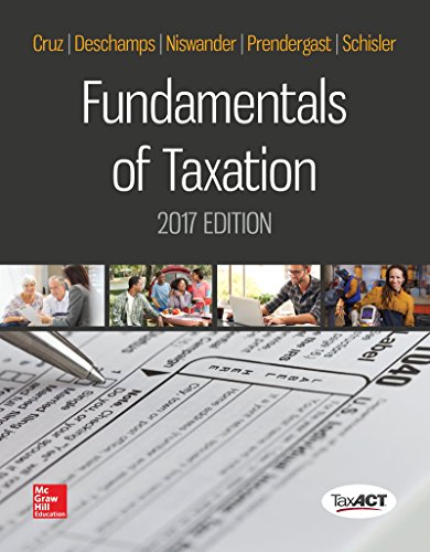 Beispielbild fr Fundamentals of Taxation 2017 Ed, 10e zum Verkauf von Buchpark