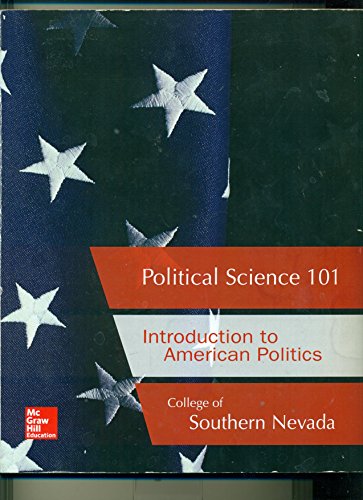 Imagen de archivo de Political Science 101 Introduction to american politics CSN a la venta por ThriftBooks-Atlanta