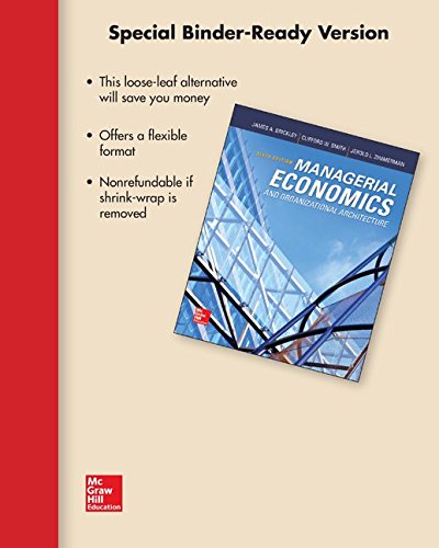 Stock image for Loose Leaf Managerial Economics & Organizational Architecture for sale by HPB-Red