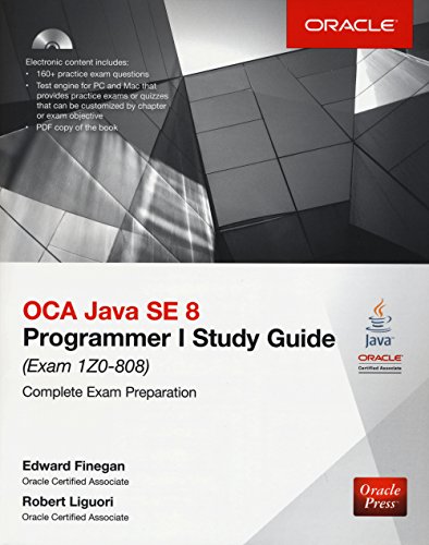 Beispielbild fr OCA Java SE 8 Programmer I Study Guide (Exam 1z0-808) (Oracle Press) zum Verkauf von medimops