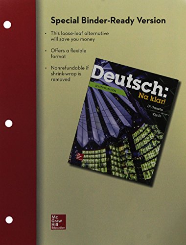 Beispielbild fr Loose Leaf Deutsch: Na Klar! An Introductory German Course, Student Edition with Connect Access Card zum Verkauf von SecondSale