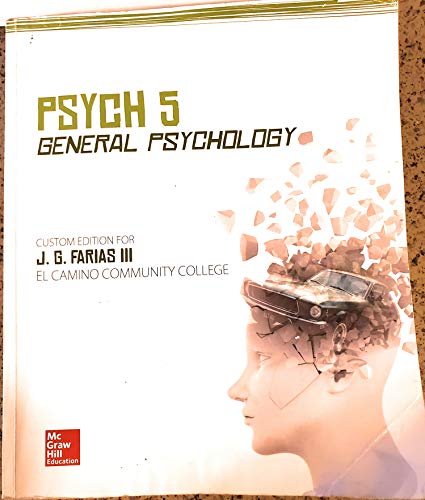 Beispielbild fr General Psychology - Psych 5 zum Verkauf von Books From California