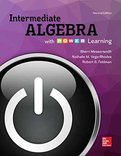 Imagen de archivo de Intermediate Algebra with P.O.W.E.R. Learning a la venta por Textbooks2go