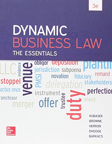 9781259621727: Dynamic Business Law: The Essentials with Connect