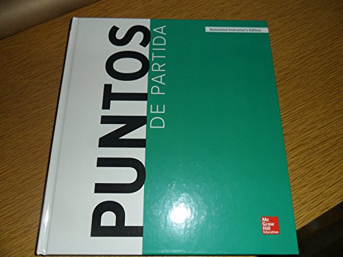 9781259622762: Puntos de partida 10th ed (Annotated Instructor's