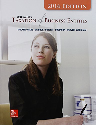 Stock image for McGraw-Hill's Taxation of Business Entities, 2016 Edition with Connect and TaxACT for sale by Better World Books