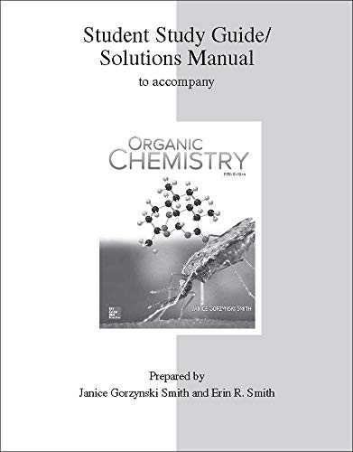 Imagen de archivo de Study Guide/Solutions Manual for Organic Chemistry a la venta por HPB-Red