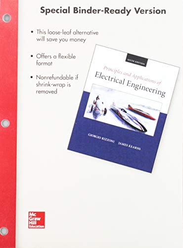 Stock image for Package: Loose Leaf for Principles and Applications of Electrical Engineering with 1 Semester Connect Access Card for sale by SecondSale