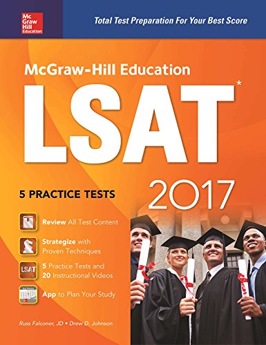 Stock image for McGraw-Hill Education LSAT 2017 for sale by Better World Books: West