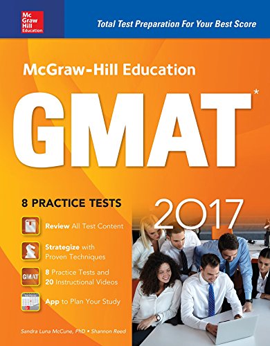 Stock image for McGraw-Hill Education GMAT 2017 for sale by Irish Booksellers