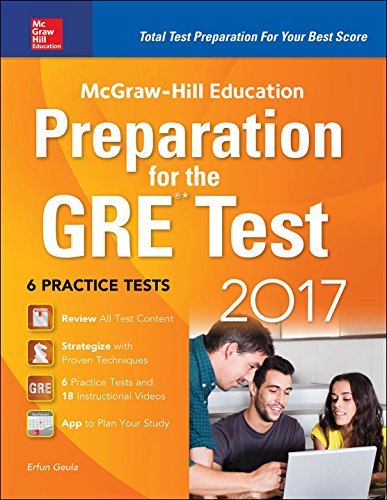 Beispielbild fr McGraw-Hill Education Preparation for the GRE Test 2017 zum Verkauf von Better World Books