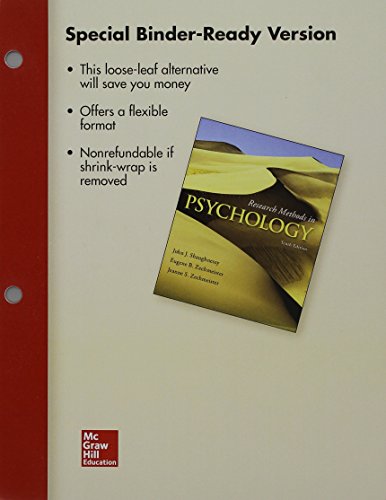 9781259659539: Research Methods in Psychology + Connect Access Card