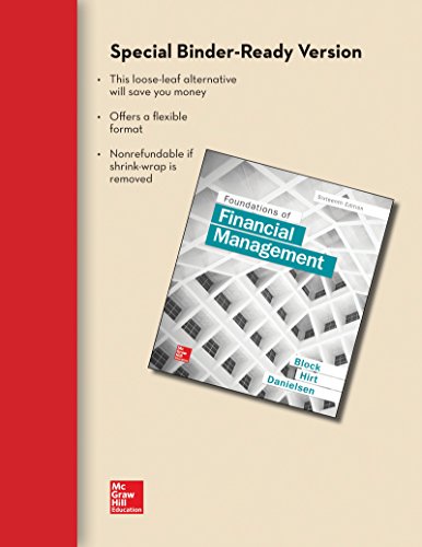 Stock image for Loose-Leaf Foundations of Financial Management for sale by Campus Bookstore