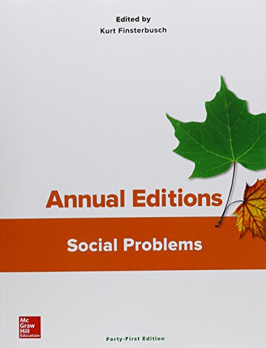 Imagen de archivo de Annual Editions: Social Problems, 41/e a la venta por Better World Books