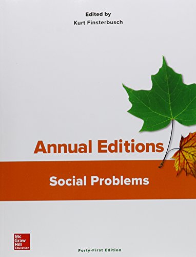 Stock image for Annual Editions: Social Problems, 41/e for sale by Textbooks_Source