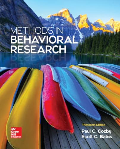 Beispielbild fr Methods in Behavioral Research zum Verkauf von BooksRun