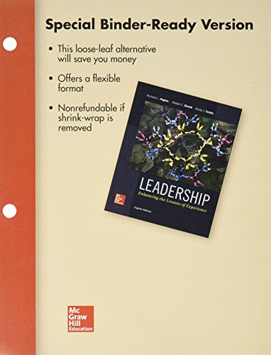 Imagen de archivo de Loose Leaf for Leadership a la venta por Campus Bookstore