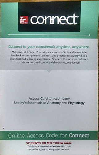 Stock image for BIOL 203/204: PRINT Connect 560 day Access for Seeley's Essentials of Anatomy and Physiology for sale by A Team Books