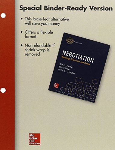 9781259679308: Loose Leaf for Negotiation