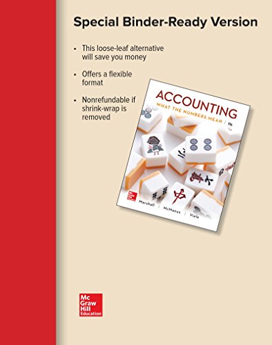 Imagen de archivo de Loose Leaf for Accounting: What the Numbers Mean a la venta por Irish Booksellers