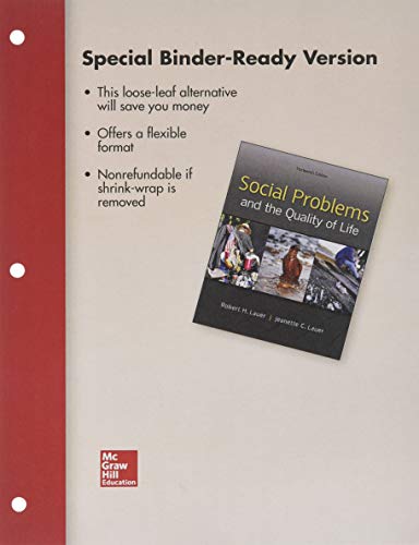 Stock image for Looseleaf for Social Problems and the Quality of Life for sale by Facetextbooks