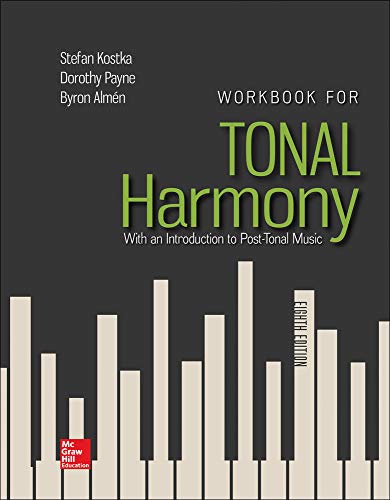 9781259686764: Workbook for Tonal Harmony: With an Introduction to Post-tonal Music (B&B MUSIC)