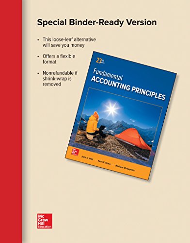 Beispielbild fr Loose Leaf for Fundamental Accounting Principles zum Verkauf von HPB-Red