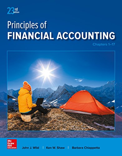Beispielbild fr Principles of Financial Accounting (Chapters 1-17) zum Verkauf von HPB-Red