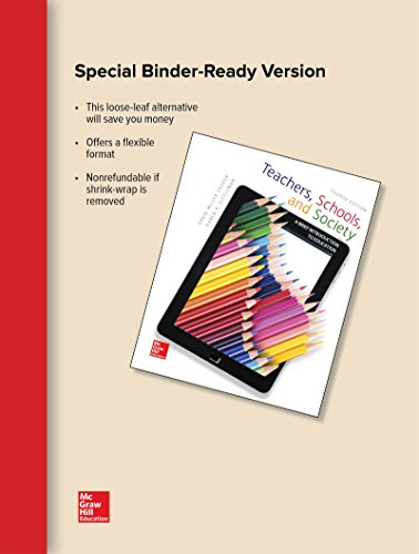 Beispielbild fr Loose Leaf for Teachers, Schools, and Society: A Brief Introduction to Education zum Verkauf von SecondSale