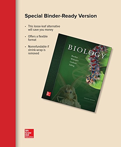 Beispielbild fr Loose Leaf for Biology zum Verkauf von HPB-Red