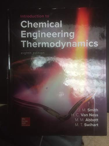 Beispielbild fr Introduction to Chemical Engineering Thermodynamics zum Verkauf von BooksRun