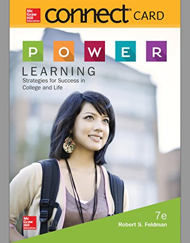 Stock image for Connect Access Card for P.O.W.E.R. Learning: Strategies for Success in College and Life for sale by Textbooks_Source