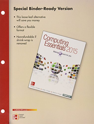 Immagine dell'editore per Loose Leaf for Computing Essentials 2015 Complete with Connect Access Card [Loose Leaf] venduto da Broad Street Books