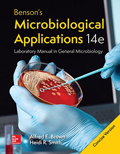 Imagen de archivo de LooseLeaf Benson's Microbiological Applications Laboratory Manual--Concise Version a la venta por BooksRun