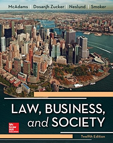 Stock image for Law, Business and Society for sale by Better World Books: West