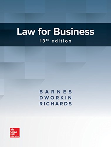 Beispielbild fr Law for Business zum Verkauf von SecondSale