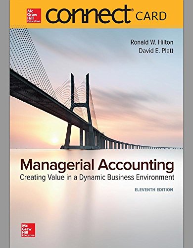 9781259727788: Managerial Accounting McGraw-Hill Connect Access Code: Creating Value in a Dynamic Business Environment