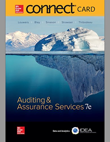 Beispielbild fr Connect Access Card for Auditing & Assurance Services zum Verkauf von Facetextbooks