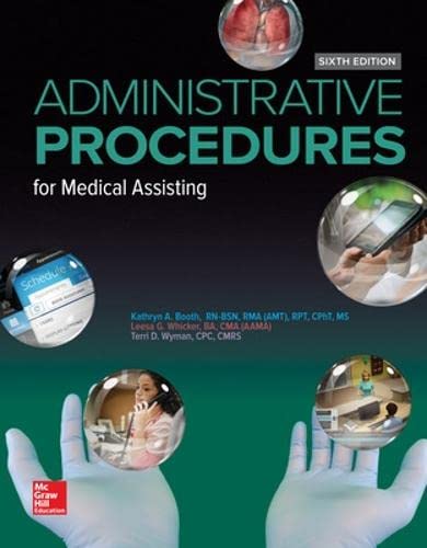 Beispielbild fr Administrative Procedures for Medical Assisting zum Verkauf von Better World Books