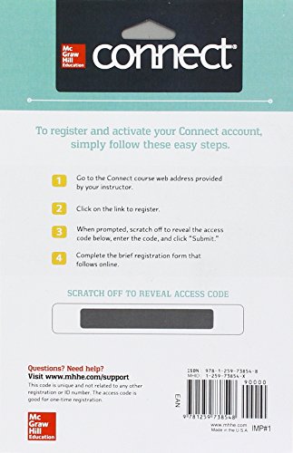 9781259738548: Managerial Accounting Connect Access Card