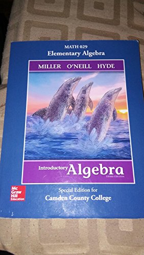 Stock image for Math 029 ( Introductory Algebra) for sale by Better World Books