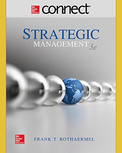 Imagen de archivo de Connect 1-Semester Access Card for Strategic Management (NEW!!) a la venta por BookHolders