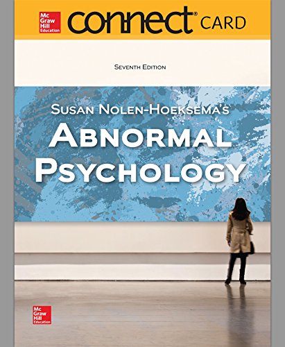 Stock image for Connect Access Card for Abnormal Psychology for sale by A Team Books