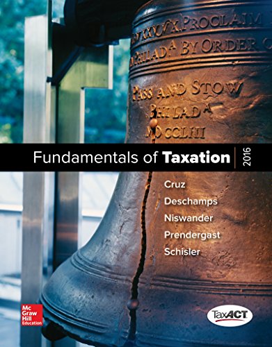 Stock image for Fundamentals of Taxation 2016 for sale by Better World Books