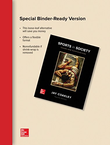 Stock image for Loose Leaf for Sports in Society: Issues and Controversies for sale by Lucky's Textbooks