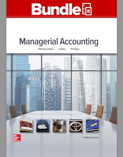 Imagen de archivo de GEN COMBO LOOSE LEAF FOR MANAGERIAL ACCOUNTING; CONNECT ACCESS CARD a la venta por GoldBooks