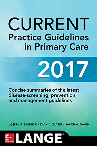 Beispielbild fr CURRENT Practice Guidelines in Primary Care 2017 (Lange) zum Verkauf von SecondSale