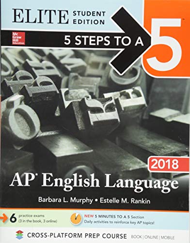 9781259862281: 5 Steps to a 5: AP English Language 2018, Elite Student Edition