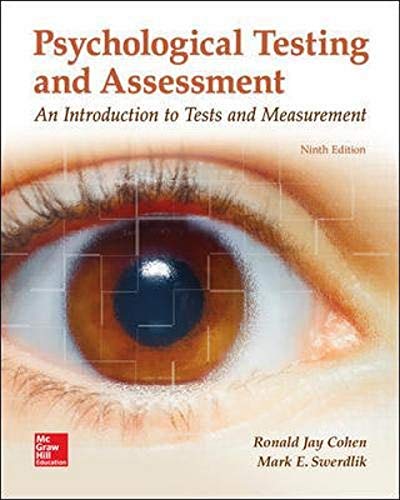 9781259870507: Psychological Testing and Assessment (B&B PSYCHOLOGY)