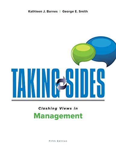 Beispielbild fr Taking Sides: Clashing Views in Management zum Verkauf von HPB-Red